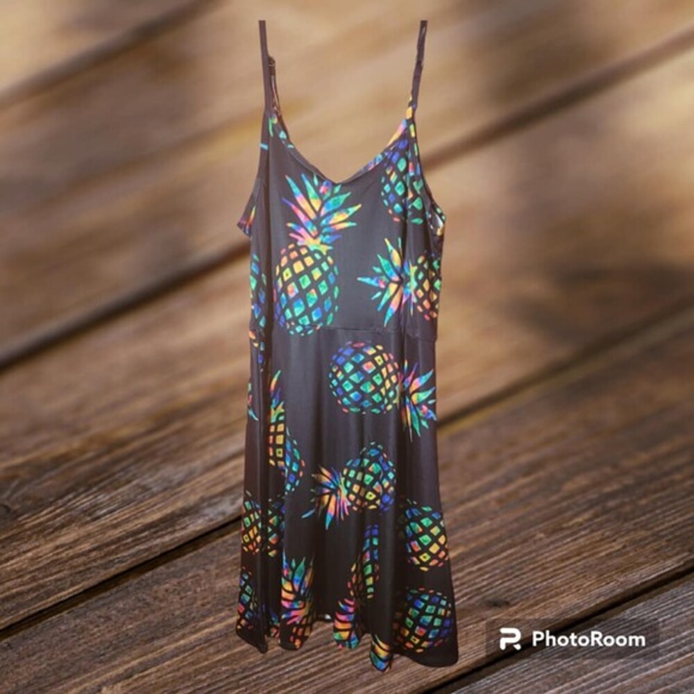 Pineapple Dress Women's Size‎ S Zip up Back (J96)